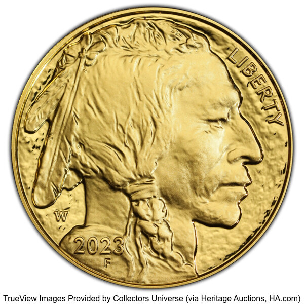 image for: 2023-W G$50 One-Ounce Gold Buffalo PR69 Deep Cameo PCGS. PCGS Population: (12/79 and 0/0+)....