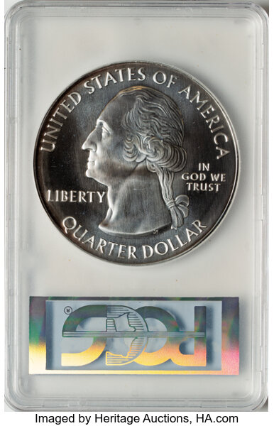 image for: 2010 25C Hot Springs Five Ounce Silver First Strike MS68 Deep Mirror Prooflike PCGS.  ...