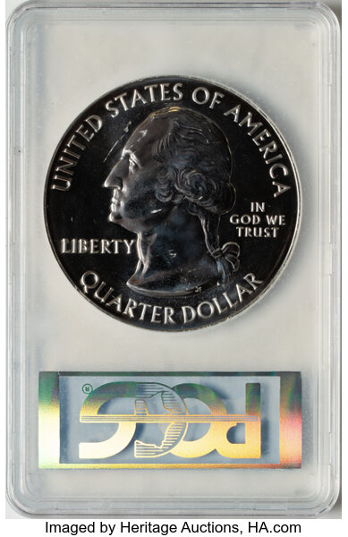image for: 2010 25C Mount Hood Five Ounce Silver, First Strike MS68 Deep Mirror Prooflike PCGS.  ...