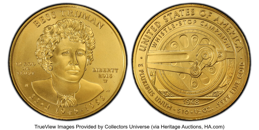 image for: 2015-W $10 Bess Truman MS70 PCGS. PCGS Population: (49)....