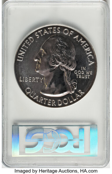 image for: 2010 25C Mount Hood Five Ounce Silver, Mercanti Signature MS69 Deep Mirror Prooflike PCGS. PCGS Population: (98/0).  ...
