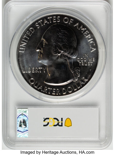 image for: 2019 25C Lowell National Park 5 oz Silver, First Strike Mercanti Signature MS69 Deep Mirror Prooflike PCGS. PCGS Population...