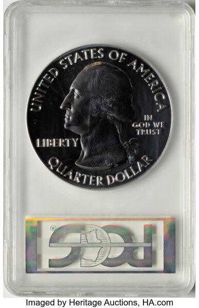 image for: 2017 25C Ozark Riverways National Park Five-Ounce Silver, First Strike, Mercanti MS69 Deep Mirror Prooflike PCGS. PCGS Popu...