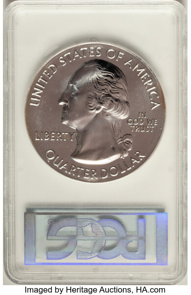 image for: 2017 25C Effigy Mounds National Park Quarter, Five-Ounce Silver, First Strike MS69 Deep Mirror Prooflike PCGS.  ...