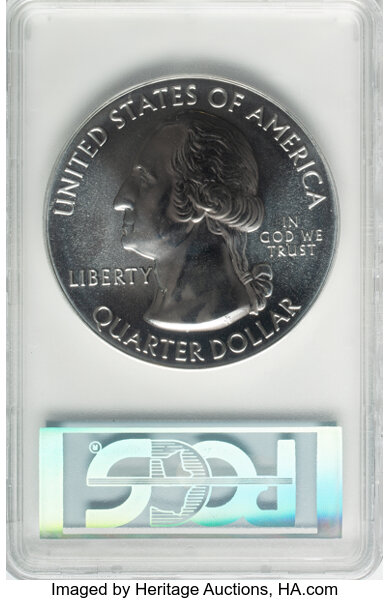 image for: 2015 25C Blue Ridge Pkwy NP, 5 oz Silver, First Strike MS69 Deep Mirror Prooflike PCGS.  ...