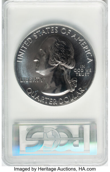 image for: 2014 25C Arches National Park 5 oz Silver MS68 Prooflike PCGS. PCGS Population: (2/4)....