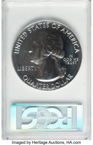 image for: 2016 25C Harpers Ferry National Park, Five-Ounce Silver, First Strike MS69 Deep Mirror Prooflike PCGS....