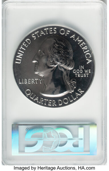 image for: 2017 25C George Rogers Clark National Park Five-Ounce Silver, First Strike MS69 Deep Mirror Prooflike PCGS.  ...
