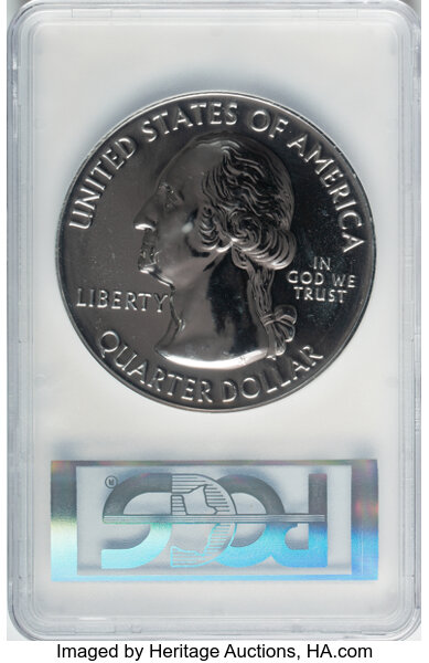 image for: 2010 25C Yosemite Five Ounce Silver, First Strike MS64 Deep Mirror Prooflike PCGS. PCGS Population: (14/3850).  ...