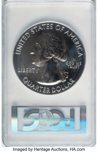 image for: 2010 25C Mount Hood Five Ounce Silver First Strike MS65 Prooflike PCGS. PCGS Population: (8/2232).  ...