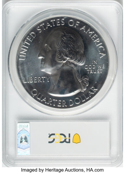 image for: 2019 25C Lowell National Park 5 oz Silver, First Strike Mercanti Signature MS69 Deep Mirror Prooflike PCGS. PCGS Population...