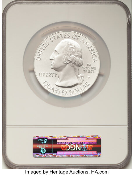 image for: 2010-P 25C Hot Springs Five-Ounce Silver SP70 NGC....