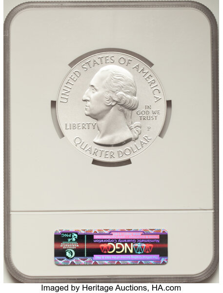 image for: 2011 25C Glacier National Park Five Ounce Silver, Early Releases SP70 NGC. NGC Census: (0)....