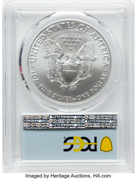 image for: 2020-(W) $1 Silver Eagle, Struck at West Point, First Day of Issue MS70 PCGS....