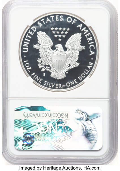 image for: 2017-S $1 Silver Eagle, Congratulations Set PR70 Ultra Cameo NGC. Early Release  Hand-signed, John M. Mercanti....