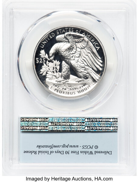 image for: 2018-W $25 Palladium PR70 Deep Cameo PCGS. ...