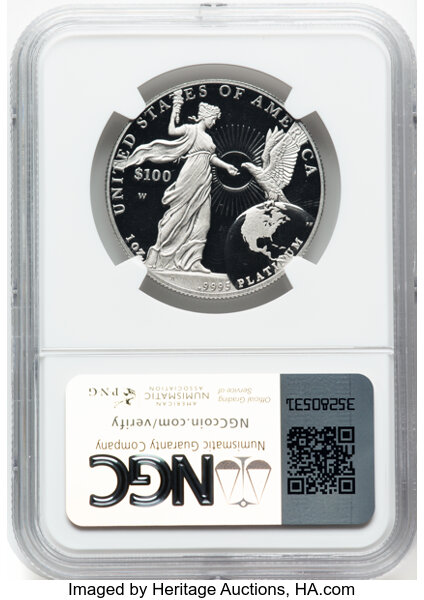image for: 2015-W $100 One-Ounce Platinum Eagle PR69 Ultra Cameo NGC....