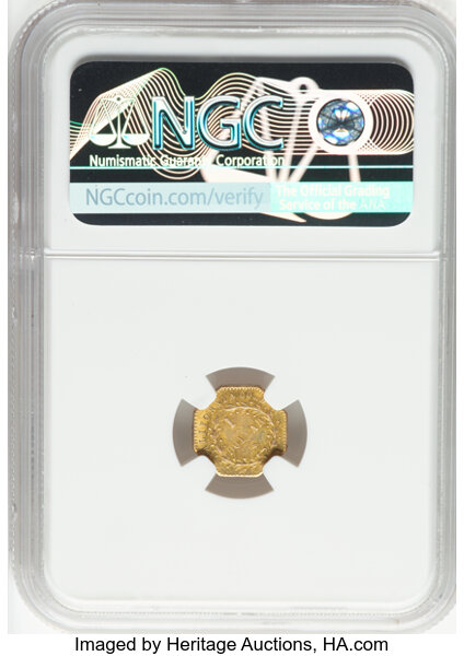 image for: 1875 $1 Indian Octagonal Dollar, BG-1127, R.4, MS61 NGC. NGC Census: (8/7)....