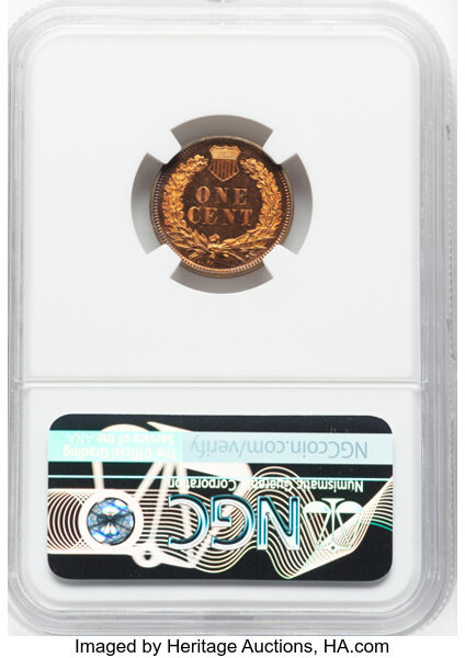 image for: 1897 1C PR64 Red Cameo NGC. NGC Census: (3/6)....