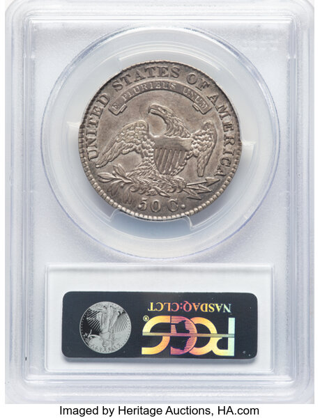 image for: 1830 50C Small 0, O-118, Low R.4, AU50 PCGS. PCGS Population: (2/10).  Mintage 4,764,800. ...