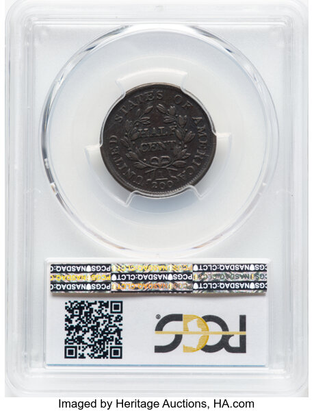 image for: 1804 1/2 C Spiked Chin, C-8, B-7, R.1, VF35 PCGS....