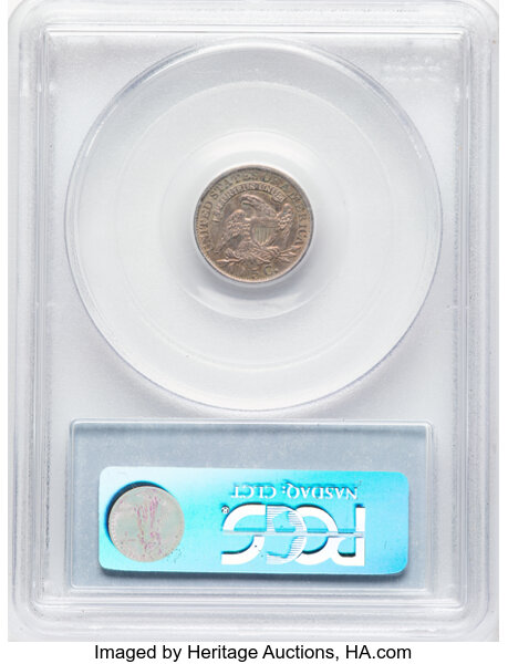 image for: 1835 H10C  Large Date, Large 5C, V-4, LM-7, R.3, AU55 PCGS. Mintage 2,760,000....