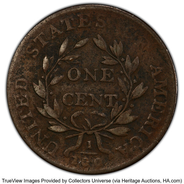 image for: 1802 1C S-227, B-5, R.2, VF20 PCGS. Mintage 3,435,100....