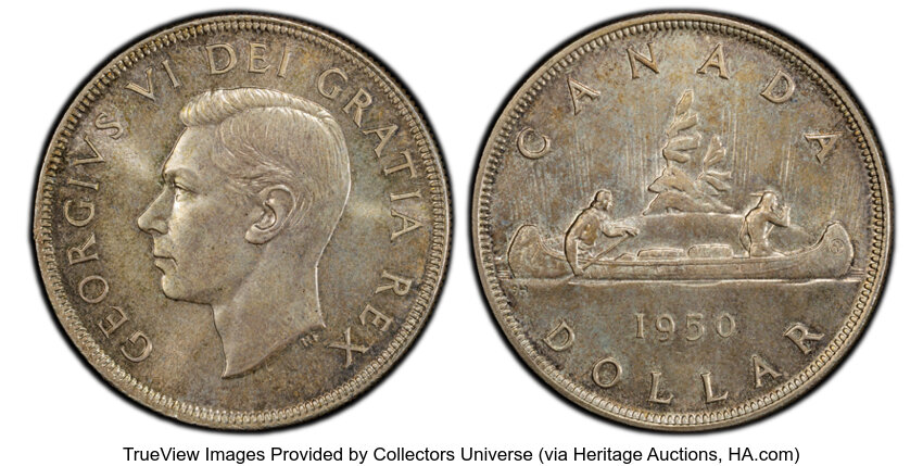 image for: Canada: George VI Dollar 1950 MS64 PCGS,...