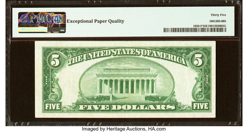 image for: Fr. 1950-I* $5 1928 Federal Reserve Star Note. PMG Choice Very Fine 35 EPQ....