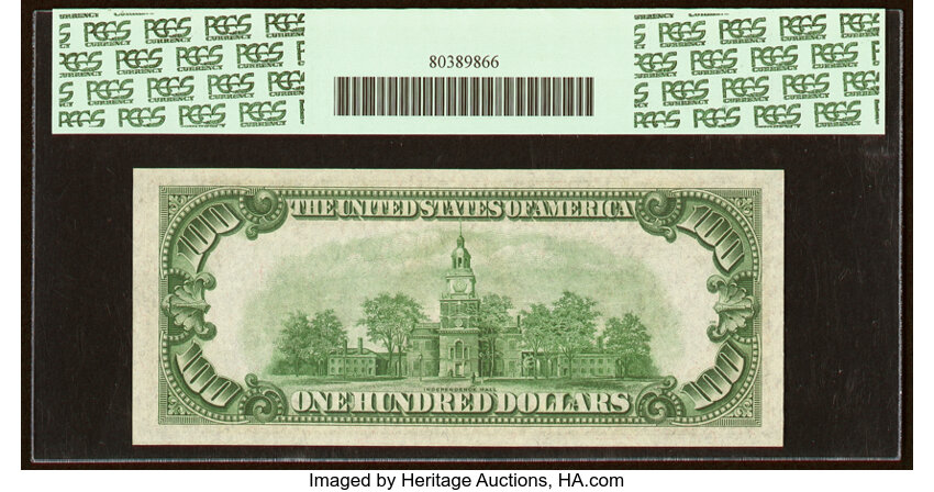 image for: Fr. 2153-G $100 1934A Mule Federal Reserve Note. PCGS Very Choice New 64PPQ....