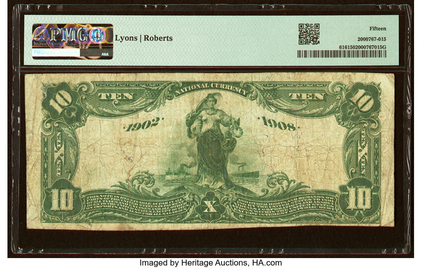 image for: Ames, IA - $10 1902 Date Back Fr. 616 The Union National Bank Ch. # (M)3017 PMG Choice Fine 15....