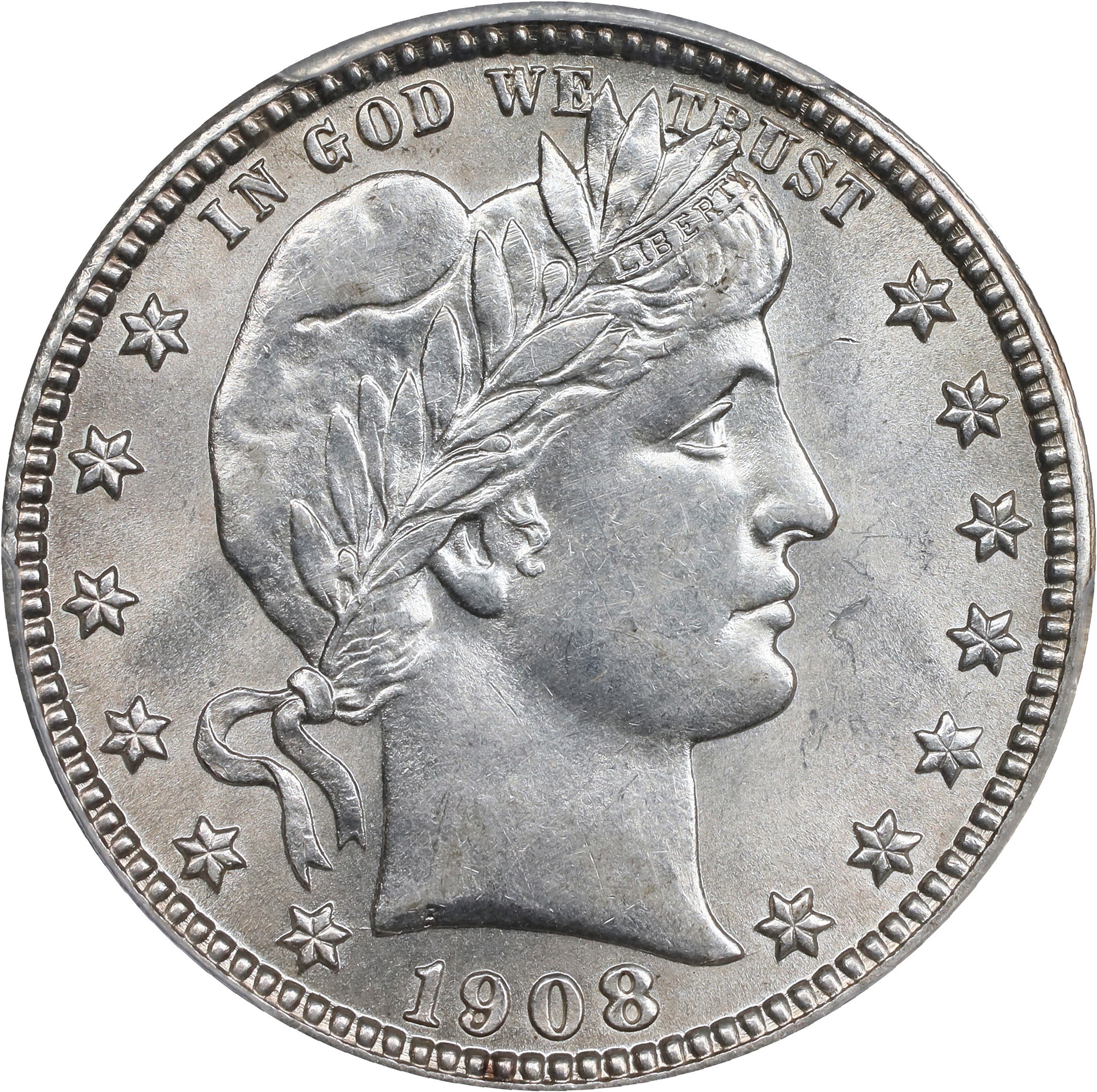 1908 S Barber Quarter Mint State (MS) Pricing Guide | The Greysheet