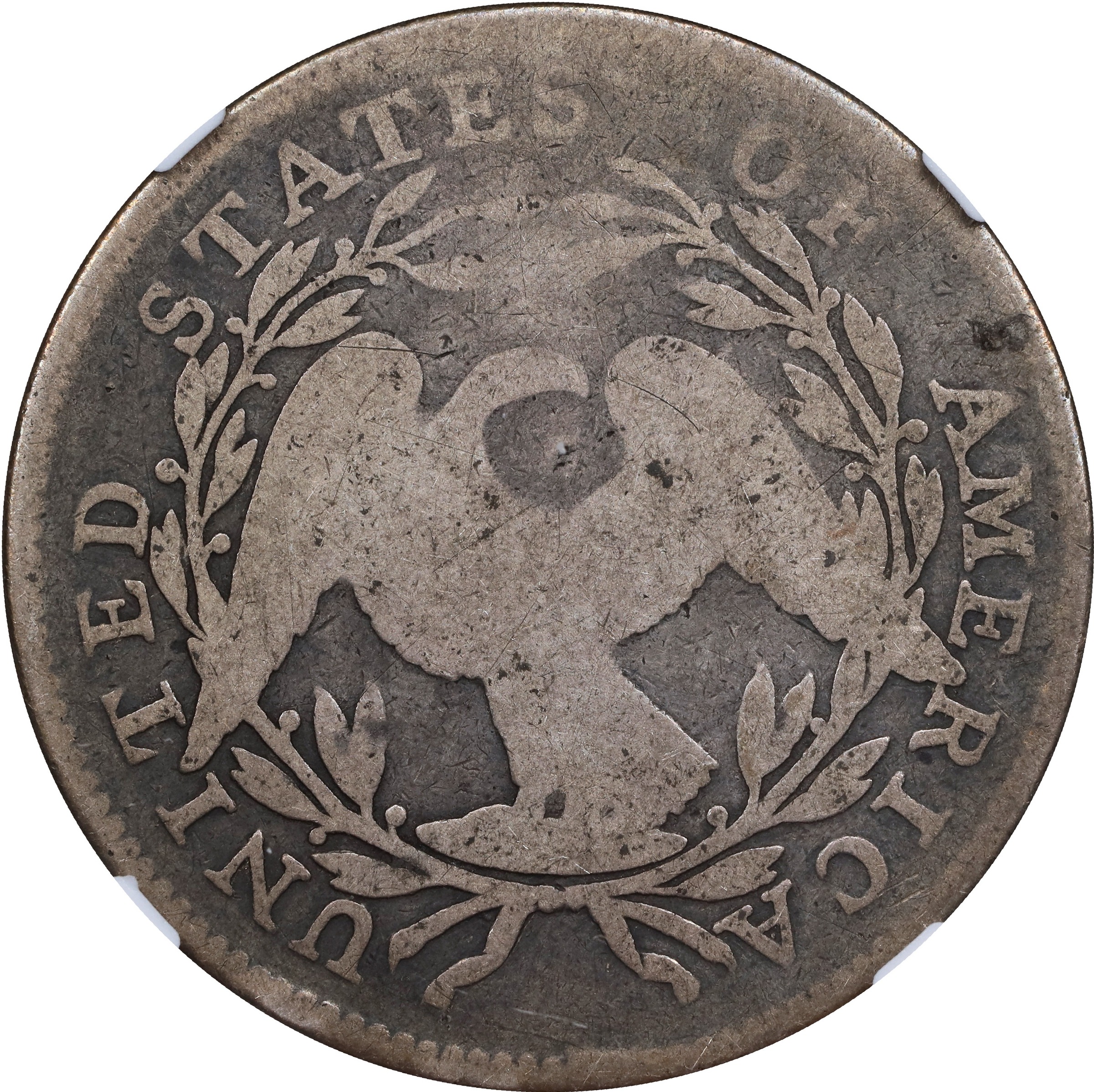 image for: 1795 Flowing Hair Half Dollar. O-108, T-17. Rarity-4+. Two Leaves. AG-3 (NGC).