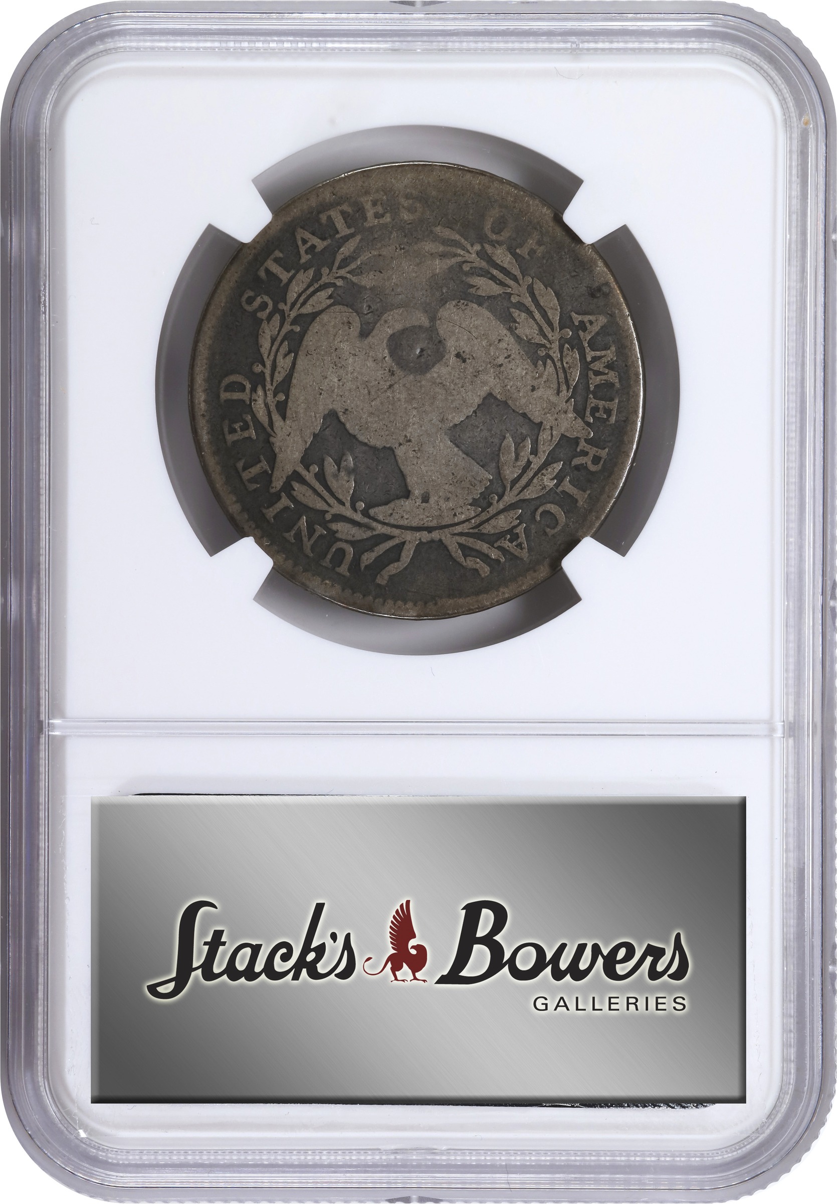 image for: 1795 Flowing Hair Half Dollar. O-108, T-17. Rarity-4+. Two Leaves. AG-3 (NGC).