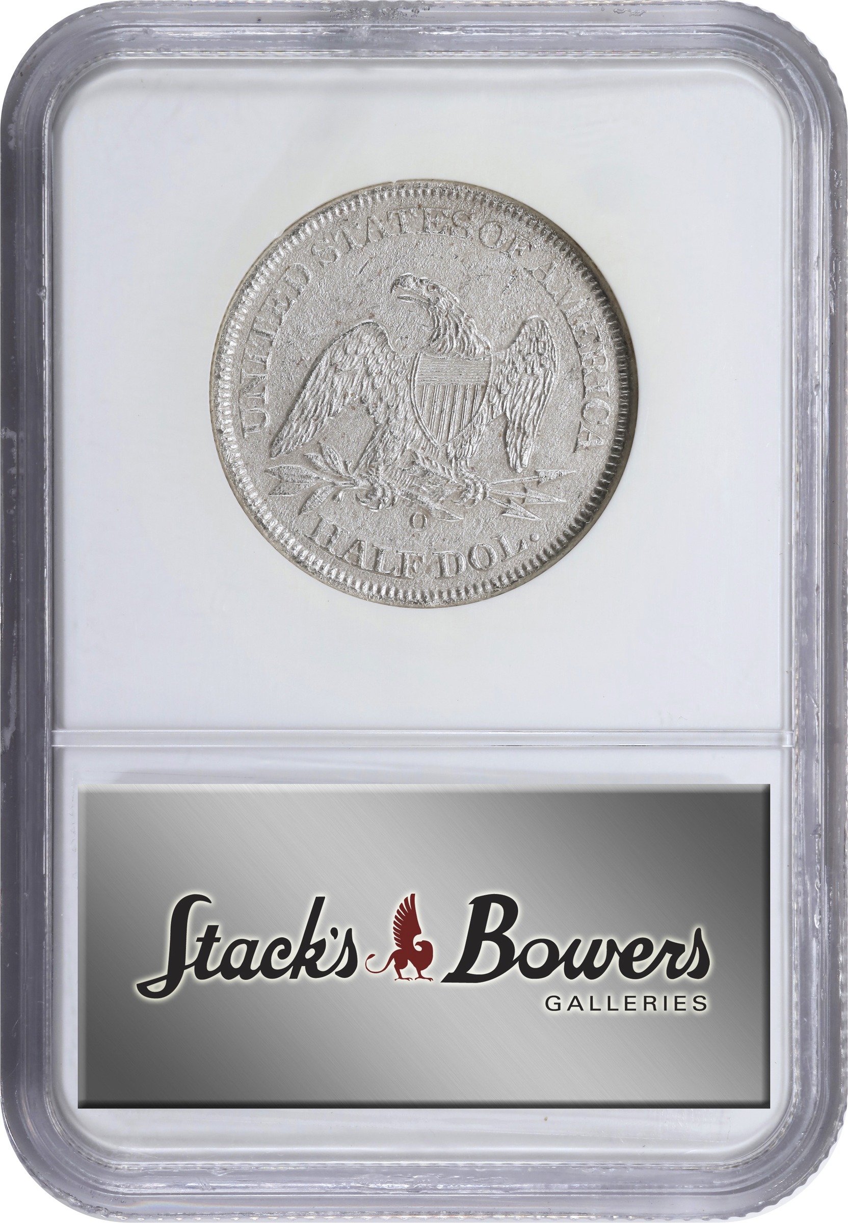 image for: 1861-O Liberty Seated Half Dollar. Confederate States Issue. W-15. Rarity-2. Speared Olive Bud. Shipwreck Effect (NGC).