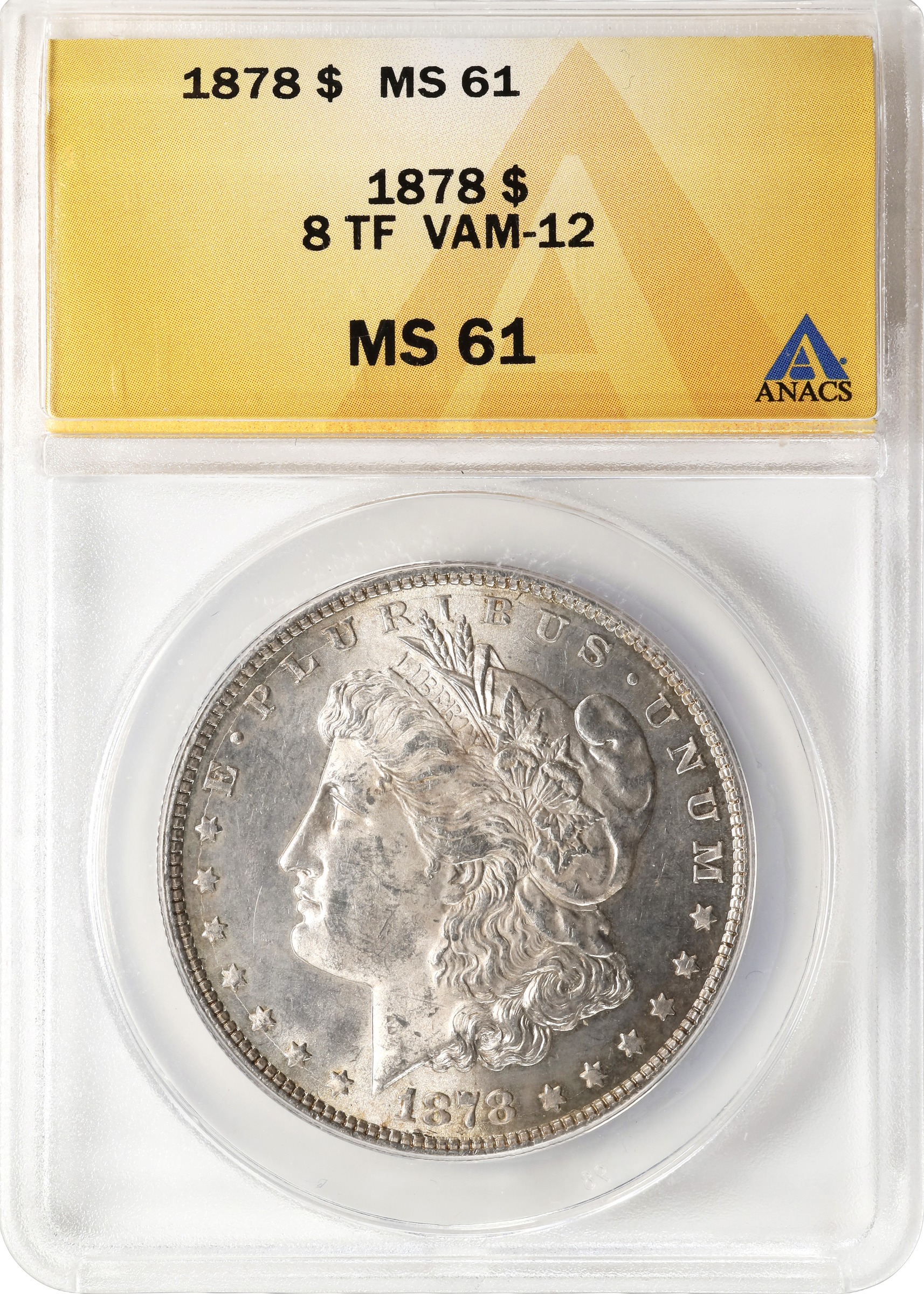 1878 8TF $1  Notched Star, VAM-12 VF20 thumbnail 19
