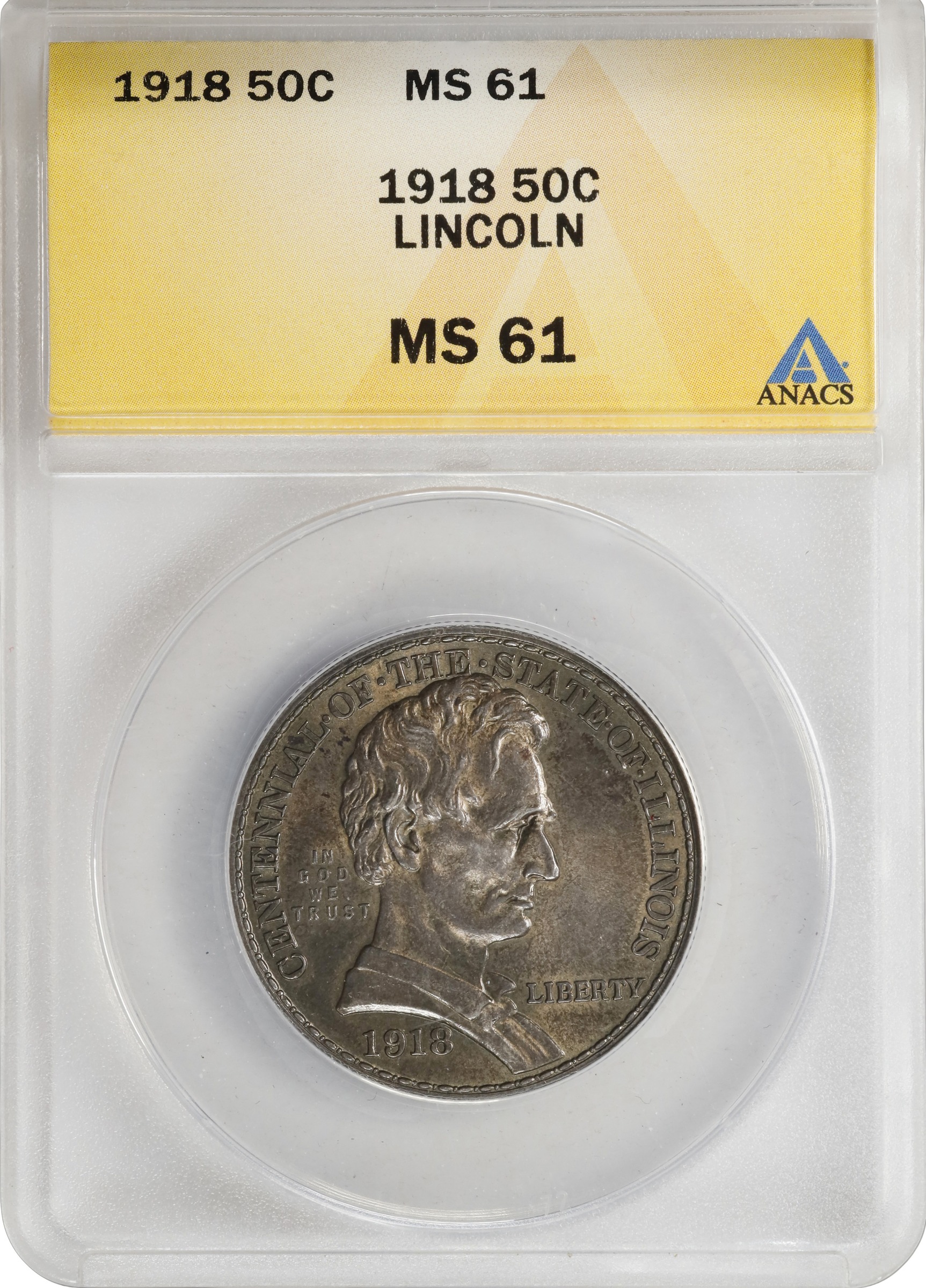 1918 50c Lincoln - Illinois VF30 thumbnail 25