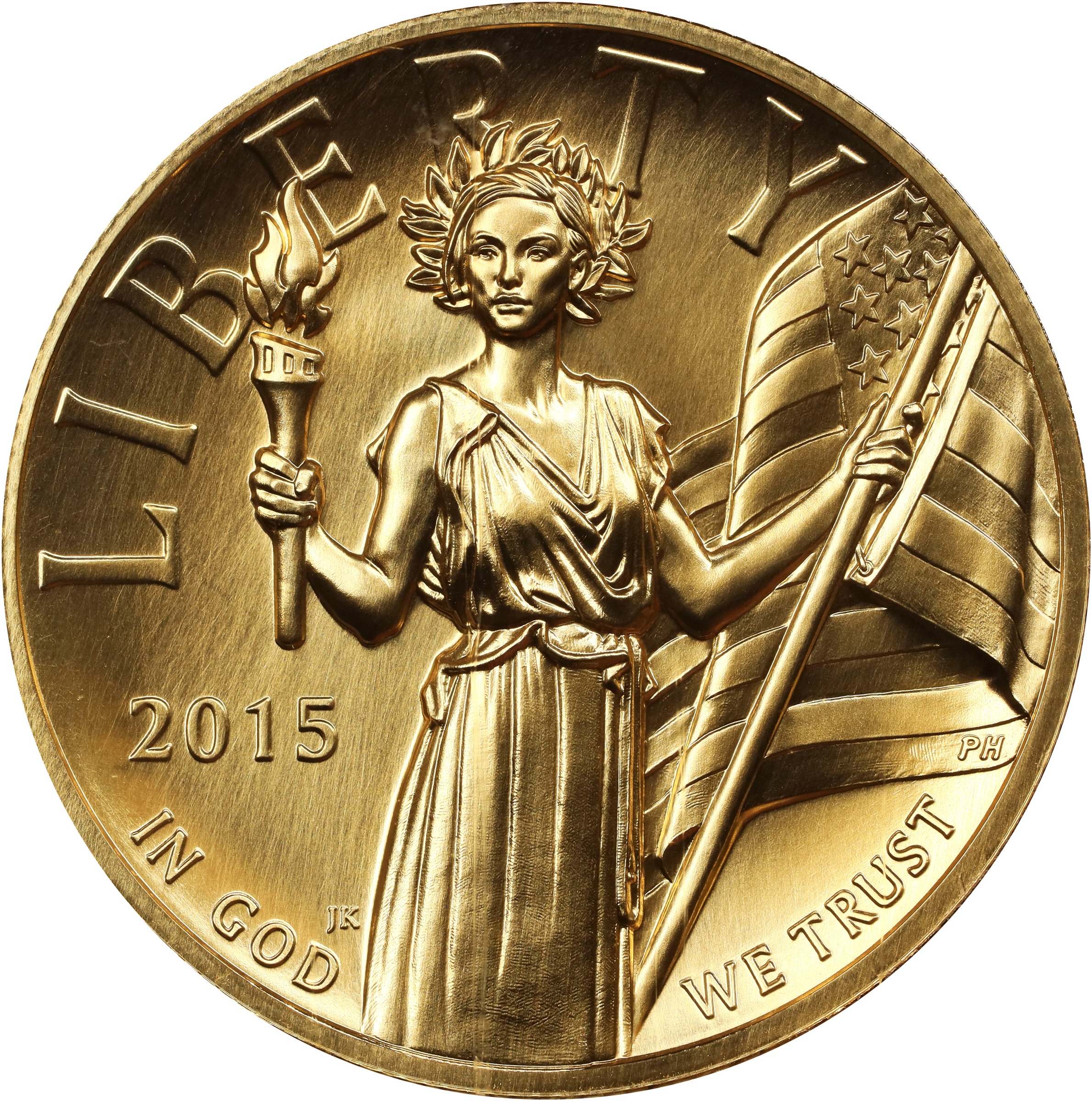 image for: 2015-W American Liberty High Relief $100 Gold Coin. First Releases. MS-69 (NGC).