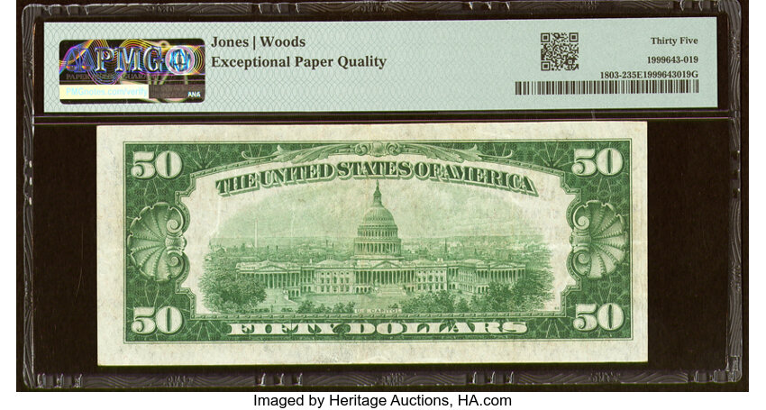 image for: New York, NY - $50 1929 Ty. 2 National Bank of Yorkville Ch. # 12965 PMG Choice Very Fine 35 EPQ....