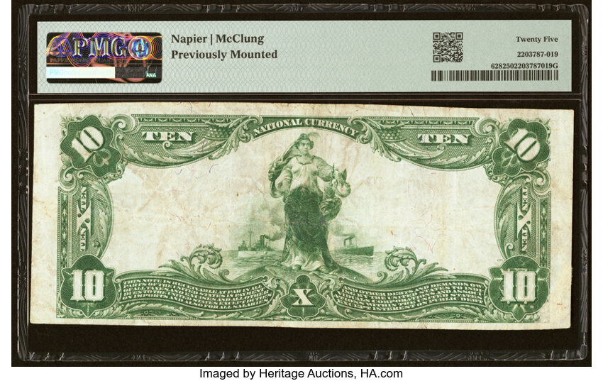 image for: Marshall, VA - $10 1902 Plain Back Fr. 628 Marshall National Bank & Trust Company Ch. # 10253 PMG Very Fine 25....