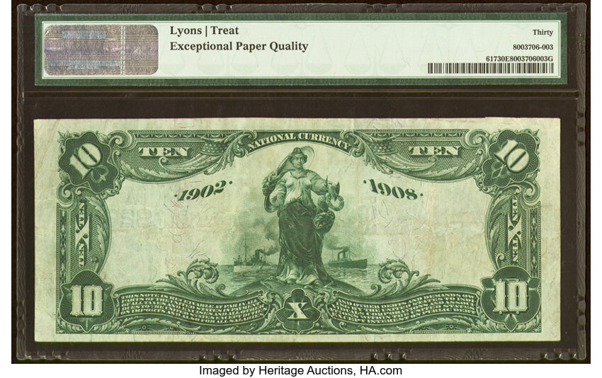 image for: Eau Claire, WI - $10 1902 Date Back Fr. 617 The Union National Bank Ch. # (M)8281 PMG Very Fine 30 EPQ....