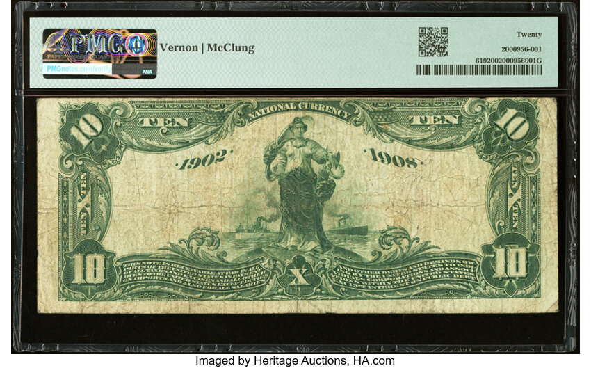 image for: Houston, TX - $10 1902 Date Back Fr. 619 The South Texas National Bank Ch. # (S)4350 PMG Very Fine 20....