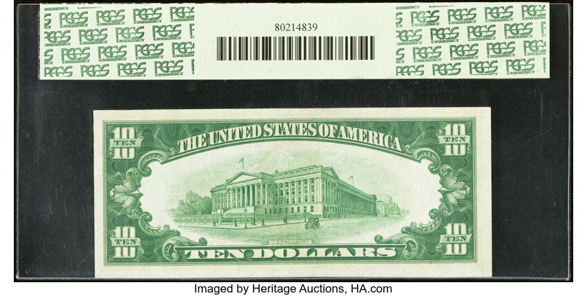 image for: Fr. 2000-F $10 1928 Federal Reserve Note. PCGS Very Choice New 64PPQ....