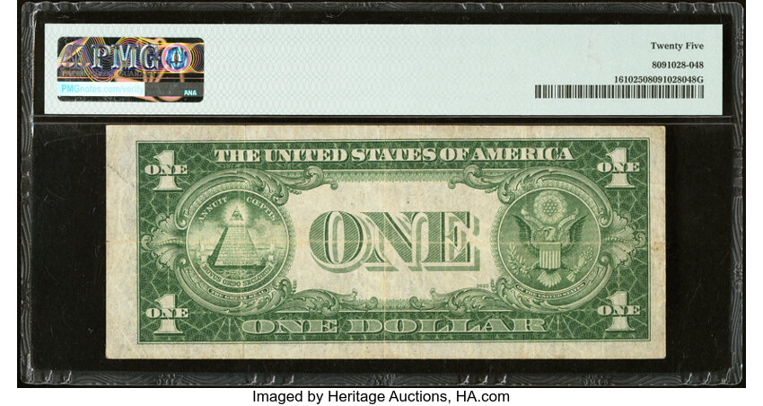 image for: Fr. 1610 $1 1935A S Silver Certificate. PMG Very Fine 25....