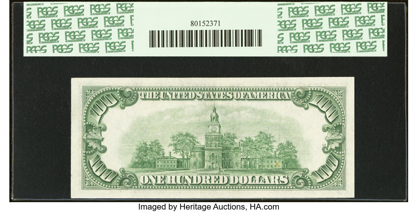 image for: Fr. 2157-D $100 1950 Federal Reserve Note. PCGS Choice New 63....