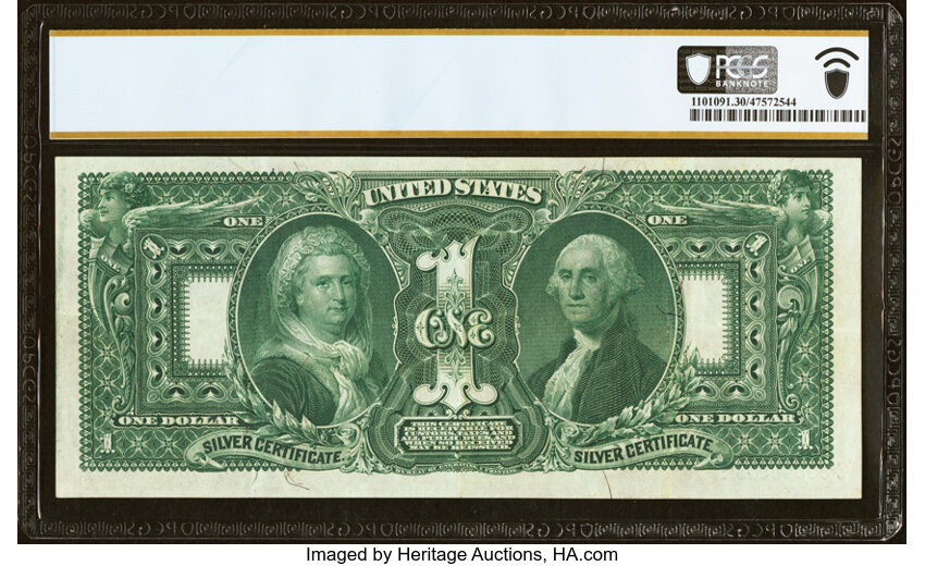 image for: Fr. 225 $1 1896 Silver Certificate PCGS Banknote Very Fine 30....