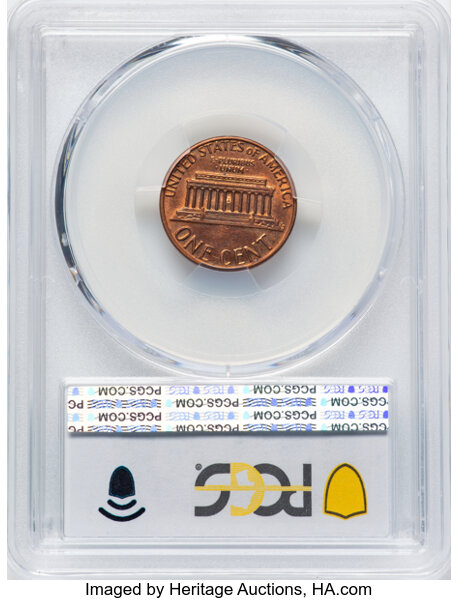 image for: 198X CENT -- Filled Dies @ Date-Zinc -- AU58 PCGS. PCGS Population: (42/25).  Mintage 7,414,705,000....