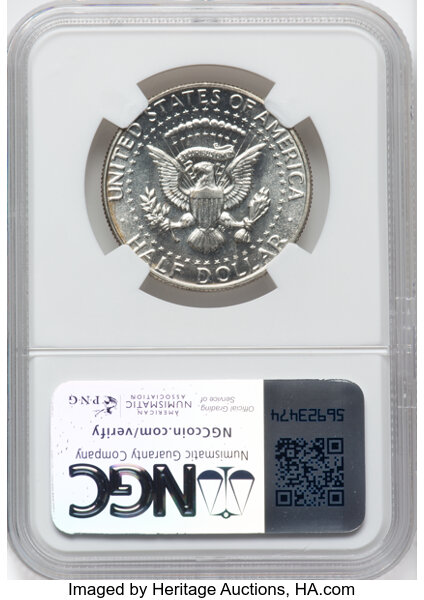 image for: 1966 50C SMS, Doubled Die Obverse, FS-102, MS66 NGC. NGC Census: (0/0).  Mintage 2,200,000....