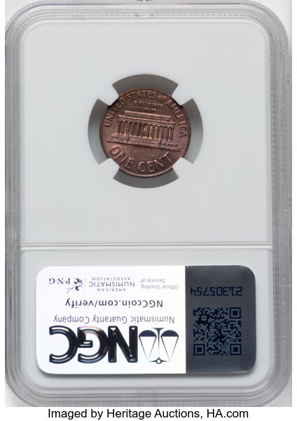 image for: 1971 1C Doubled Die Obverse, FS-101, AU58 Brown NGC....