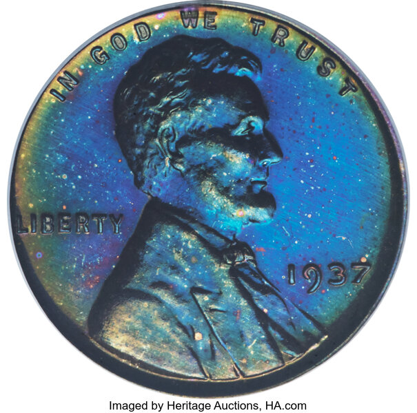 image for: 1937 1C PR64 Brown ANACS.  Mintage 9,320. ...